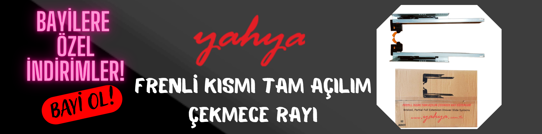 FRENLİ ÇEKMECE RAYI